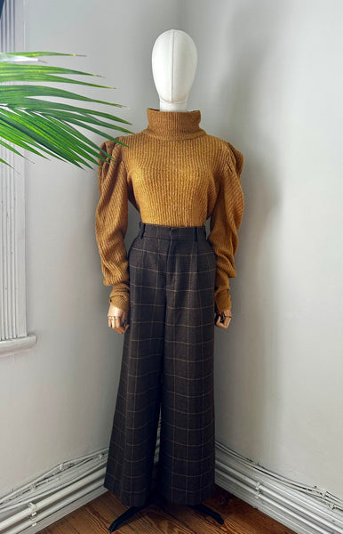 1980's High Neck Knited Jumper