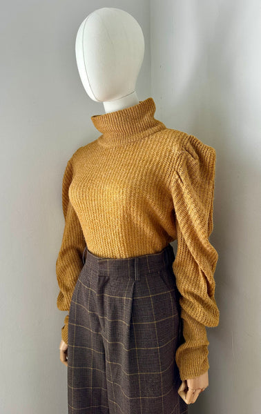 1980's High Neck Knited Jumper