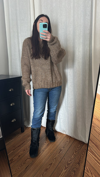 Rare 1970s Italian Yeti Fur Winter Boots by La Mondial