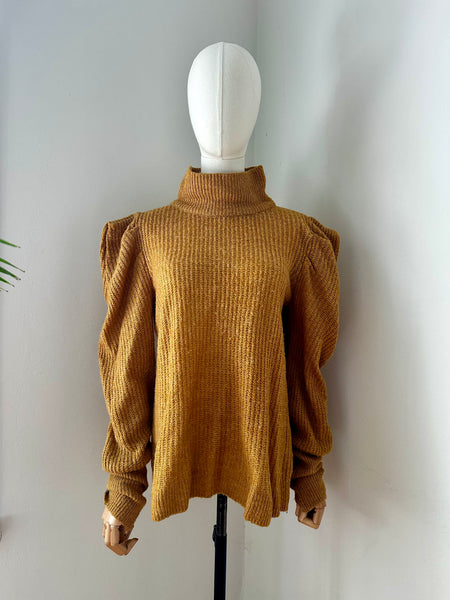 1980's High Neck Knited Jumper
