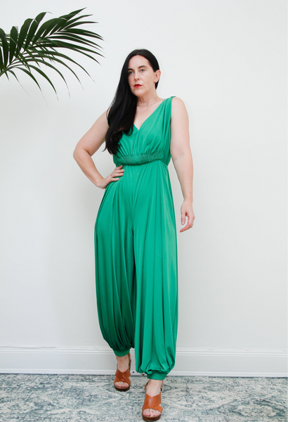 Vintage 1970's Grecian Balloon Aladdin Harem Jumpsuit