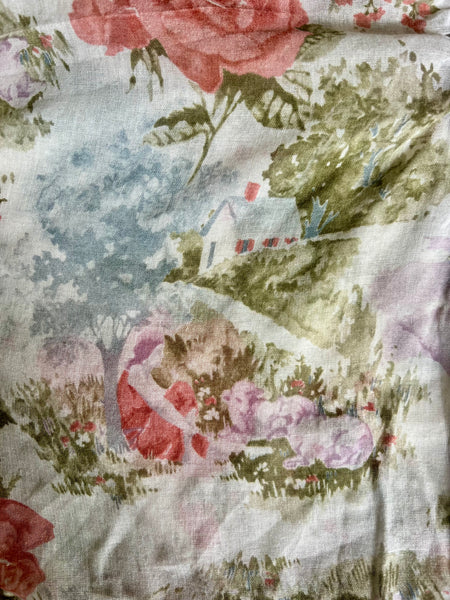 1970's Dreamy Cotton Gauze Cropped Blouse