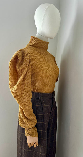 1980's High Neck Knited Jumper