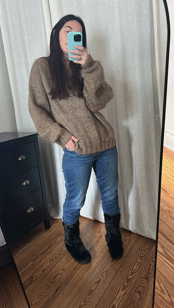 Rare 1970s Italian Yeti Fur Winter Boots by La Mondial