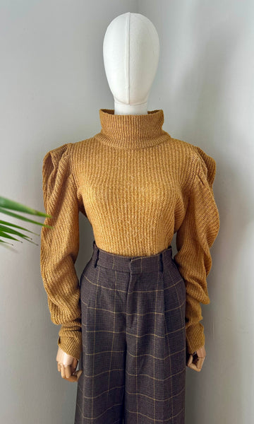 1980's High Neck Knited Jumper