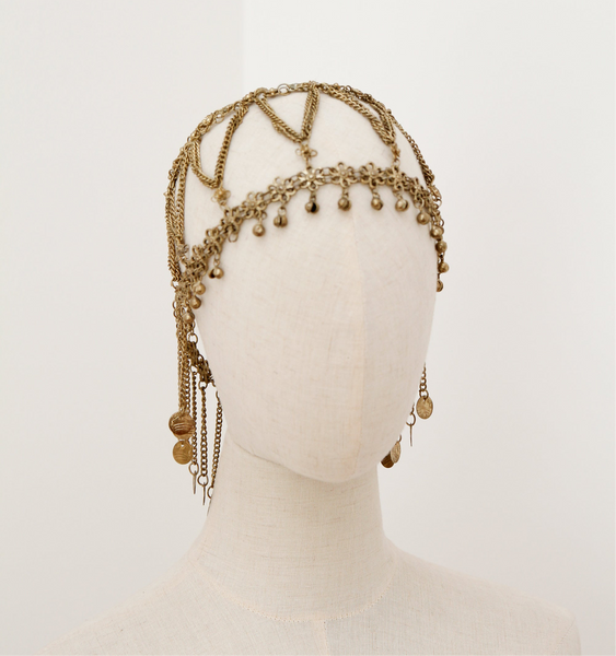 Vintage Bohemian Goddess Chain Traditional Folklore Headpiece