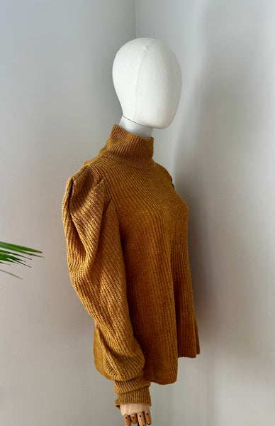 1980's High Neck Knited Jumper