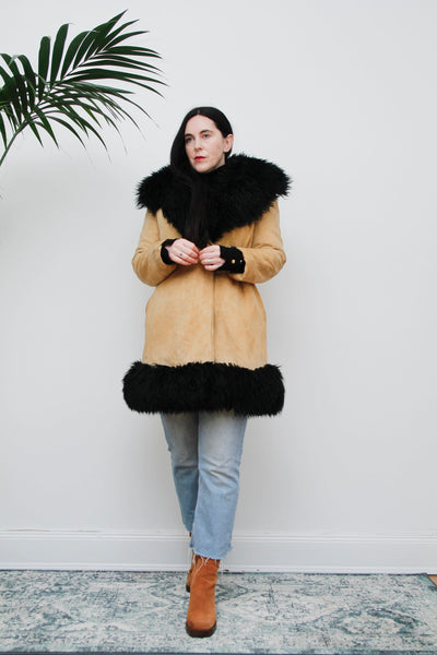 1970's Sheepskin Afghan Sheepskin Coat