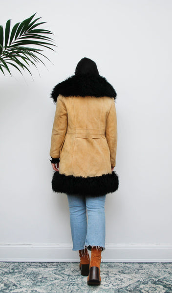 1970's Sheepskin Afghan Sheepskin Coat