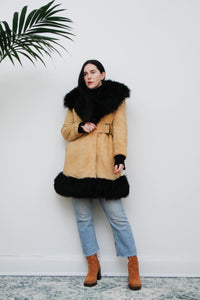 1970's Sheepskin Afghan Sheepskin Coat