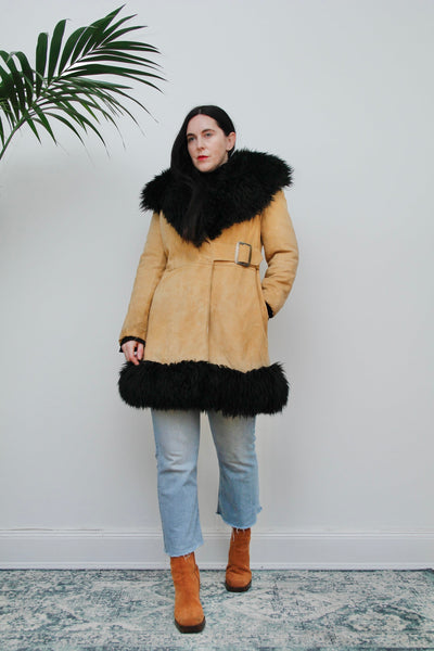 1970's Sheepskin Afghan Sheepskin Coat