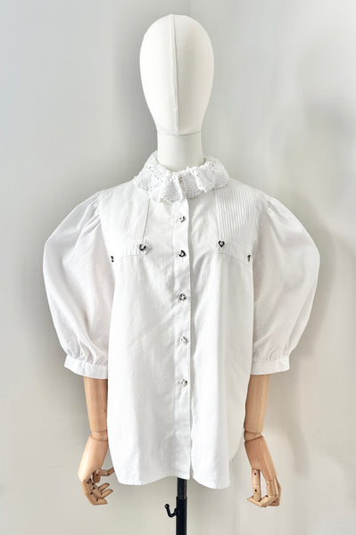 80's Cotton Blouse