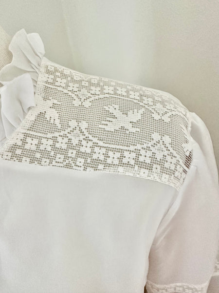 70's Lace Blouse