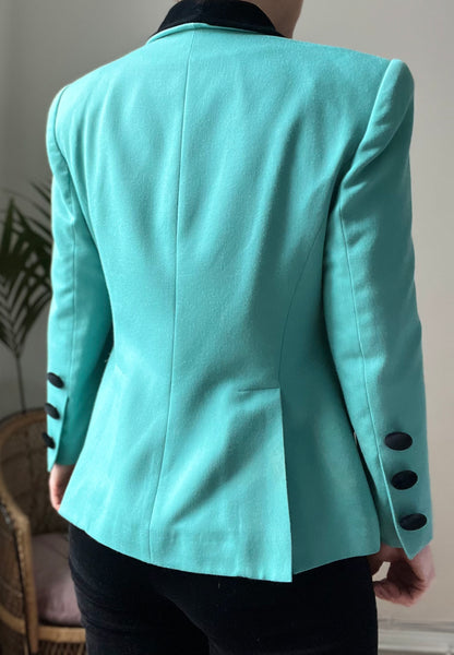 1980's Vintage Velvet Blazer Suit Jacket