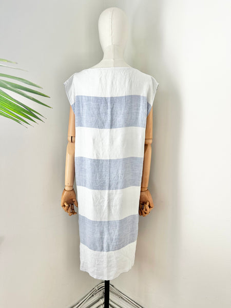 1980's Stripe Linen Dress