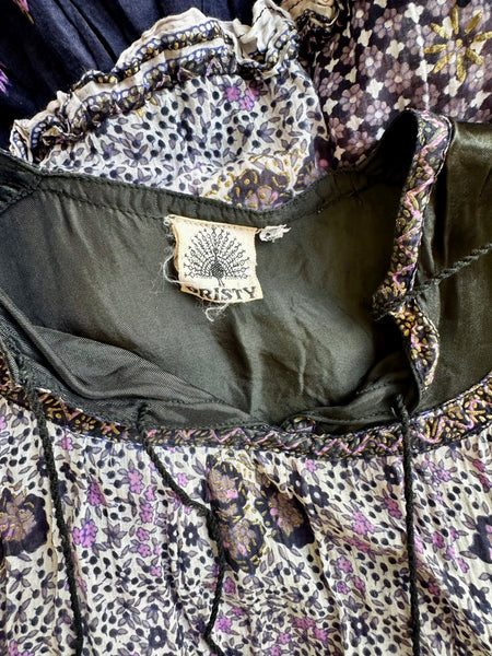 1970's Indian Cotton Gauze Dress