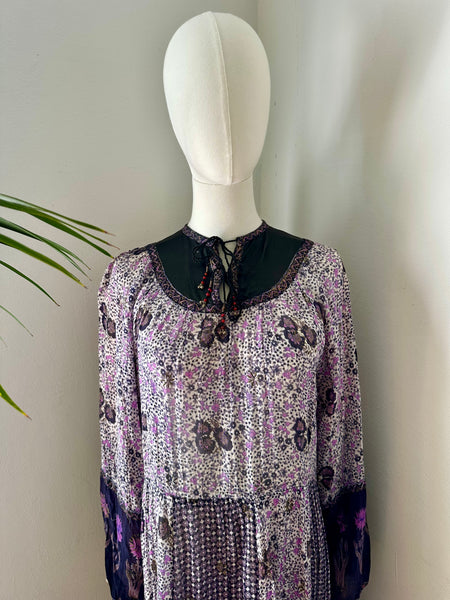 1970's Indian Cotton Gauze Dress