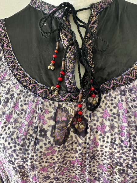 1970's Indian Cotton Gauze Dress