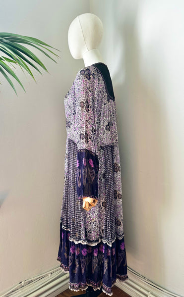 1970's Indian Cotton Gauze Dress
