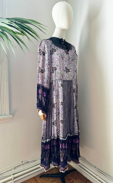 1970's Indian Cotton Gauze Dress