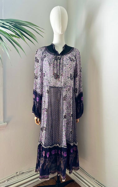 1970's Indian Cotton Gauze Dress