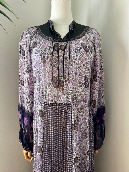 1970's Indian Cotton Gauze Dress