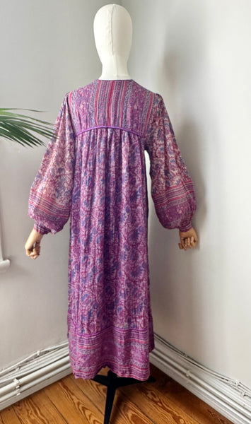 1970's Indian Cotton Gauze Dress