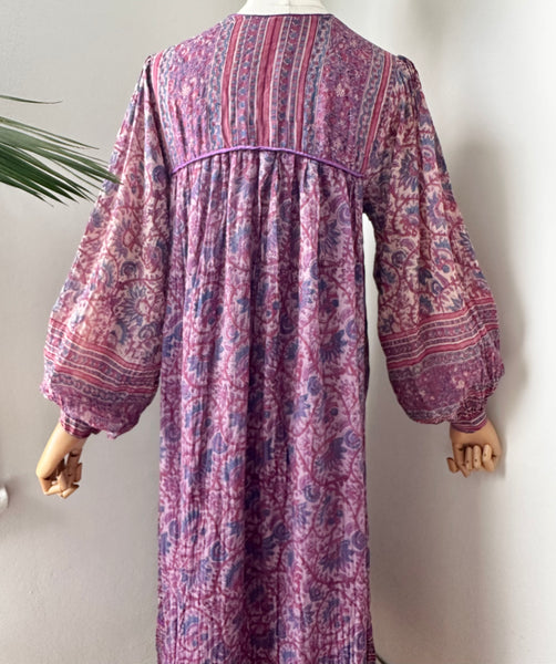 1970's Indian Cotton Gauze Dress