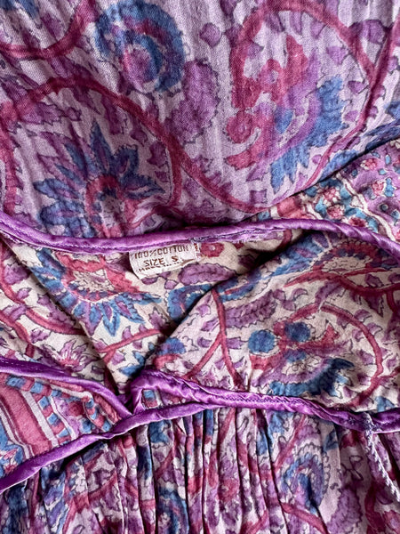 1970's Indian Cotton Gauze Dress