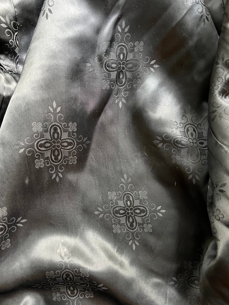 Stunning 1970s Black Sheepskin Coat – Gothic Bohemian Maxi- Penny Lane