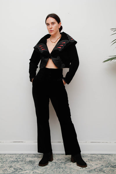 Miranda Holland 100% Suede Jacket – Avant-Garde 1970s–80s Designer