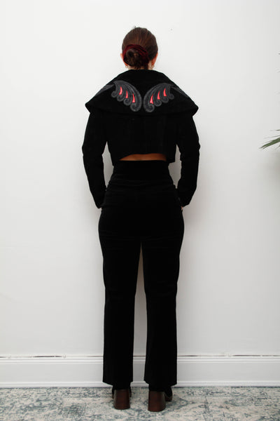 Miranda Holland 100% Suede Jacket – Avant-Garde 1970s–80s Designer