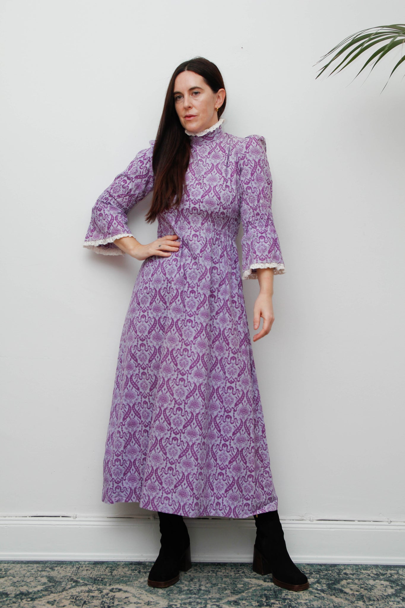 Rare 1960s Laura Ashley Cotton Maxi Dress – Victorian Floral