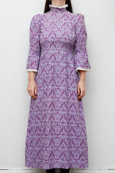 Rare 1960s Laura Ashley Cotton Maxi Dress – Victorian Floral