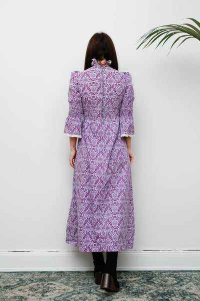 Rare 1960s Laura Ashley Cotton Maxi Dress – Victorian Floral