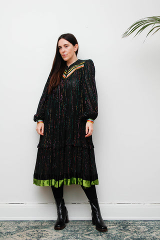 fitted lace wedding dress Vintage 1970s Indian Cotton Dress
