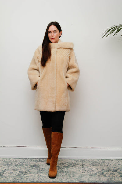 Vintage 1970s Shearling Sheepskin Coat – Rare Statement Piece