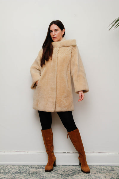 Vintage 1970s Shearling Sheepskin Coat – Rare Statement Piece