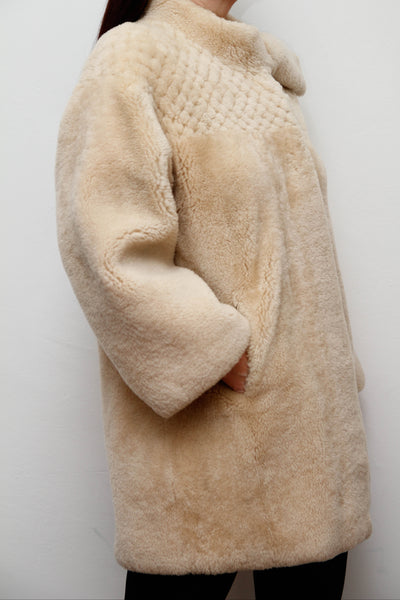 Vintage 1970s Shearling Sheepskin Coat – Rare Statement Piece