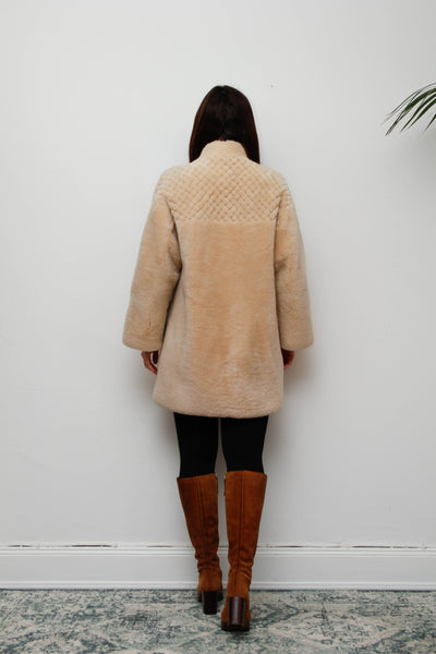 Vintage 1970s Shearling Sheepskin Coat – Rare Statement Piece