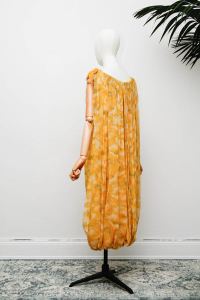 Vintage 1950s Joan Barrie New York Sunshine Floral Bubble Dress