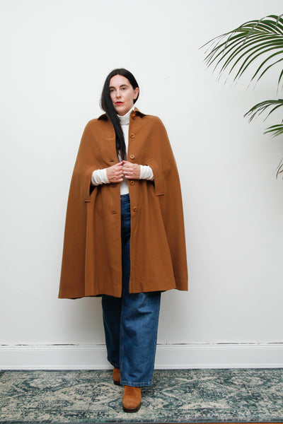 Vintage Jaeger Wool Cape Coat 1970's