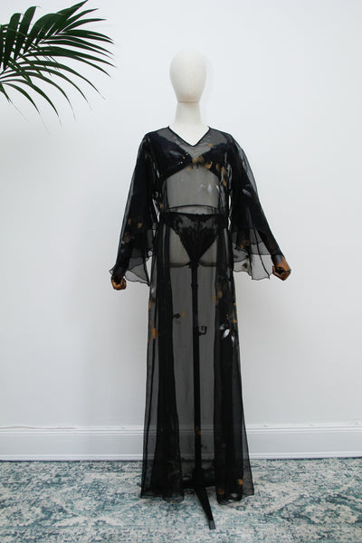 Vintage 1970s Sheer Naked Kaftan Dress