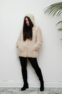 1970's Mongolian Curly Lamb Sheepskin Coat