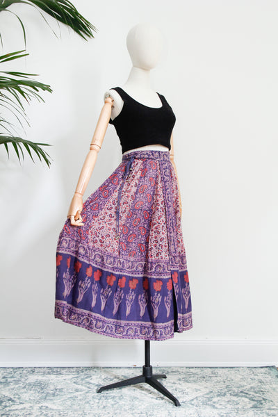 1970's Original Indian Cotton Gauze Skirt