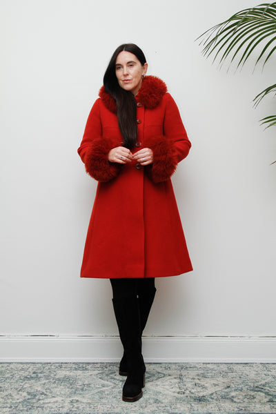 1960's Princess Wool Fur Coat