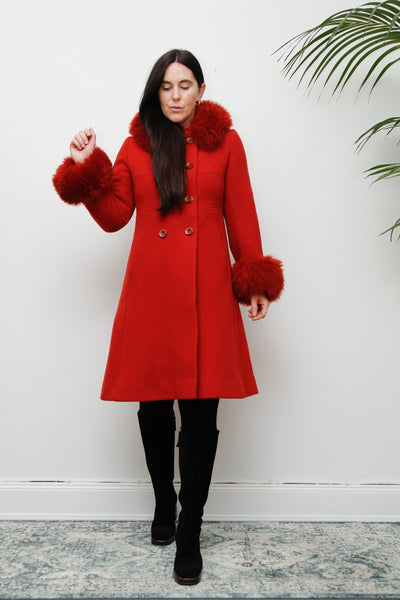 1960's Princess Wool Fur Coat