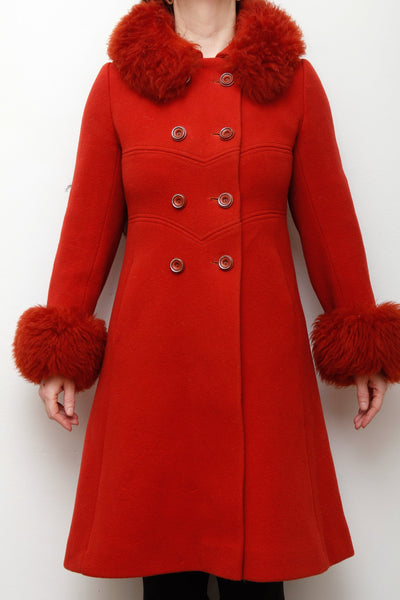 1960's Princess Wool Fur Coat