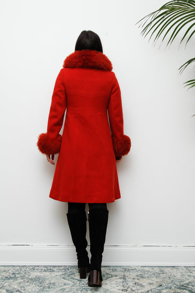 1960's Princess Wool Fur Coat