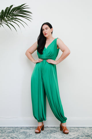 Vintage 1970's Grecian Balloon Aladdin Harem Jumpsuit